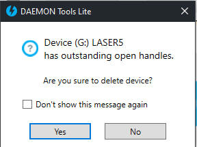 Daemon Tools CD lock error