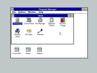 Windows 3.1 desktop
