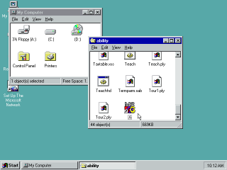 Windows 95 PIF file