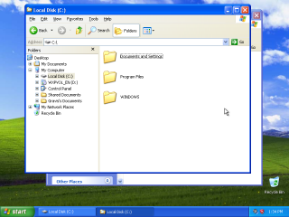 Windows XP Explore View