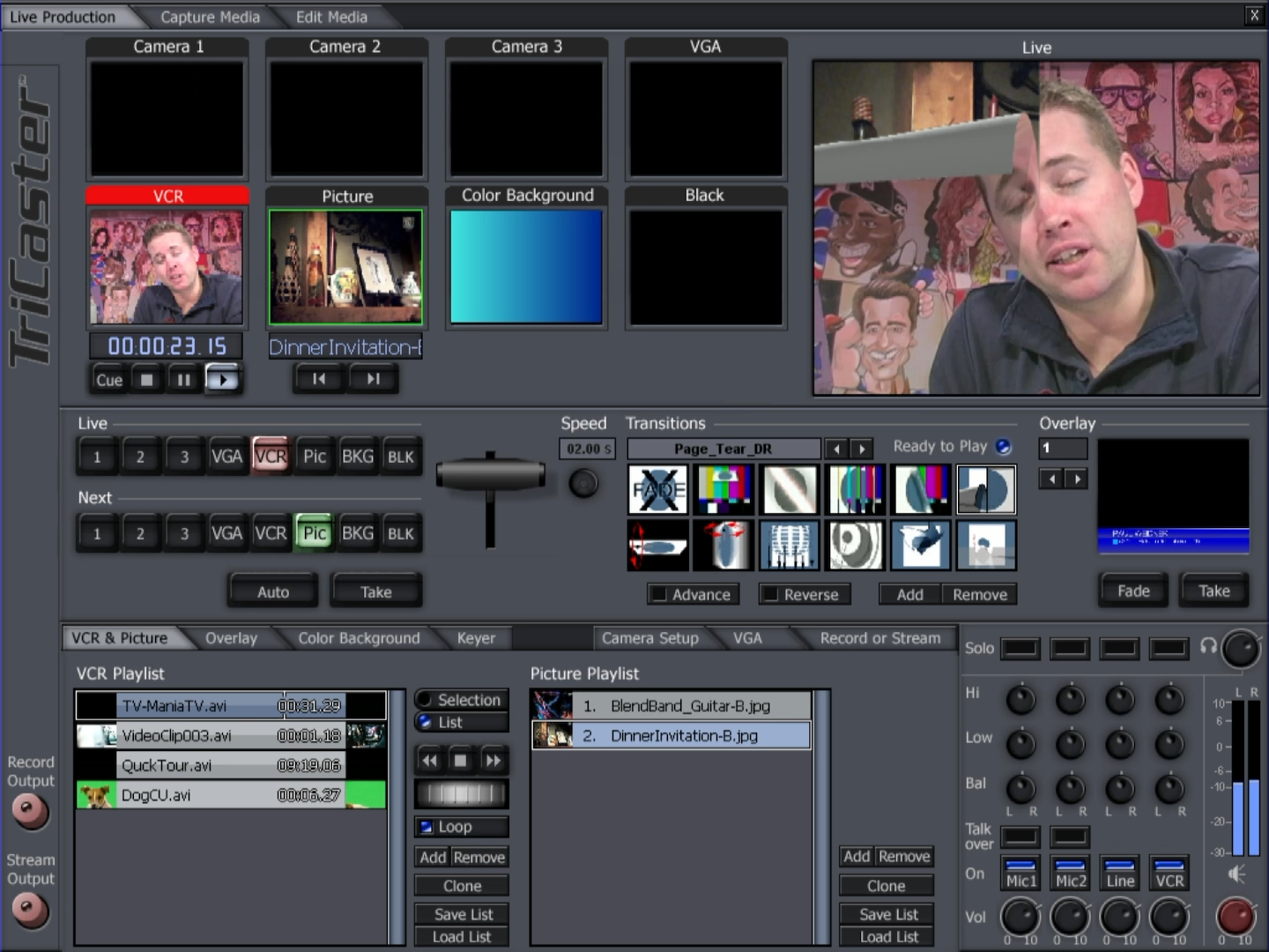 Tricaster TC-100 Screenshots | Gekk